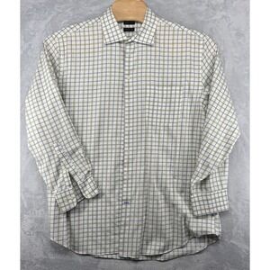 Madison‎ Wrinkle Free Button Down Shirt Plaid Men's Size XL 17 1/2 34/35